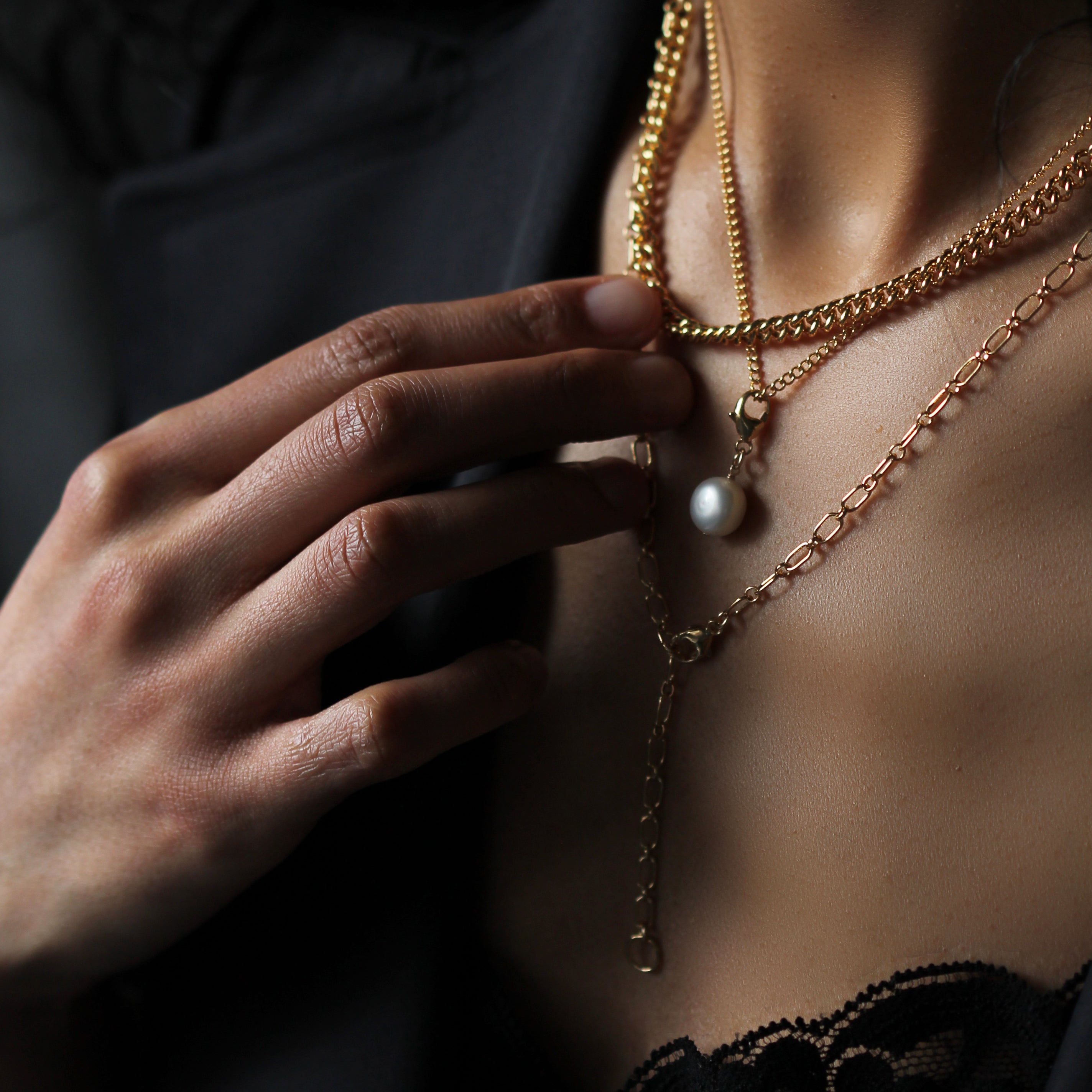 Cropped Rayne Necklace - Gold