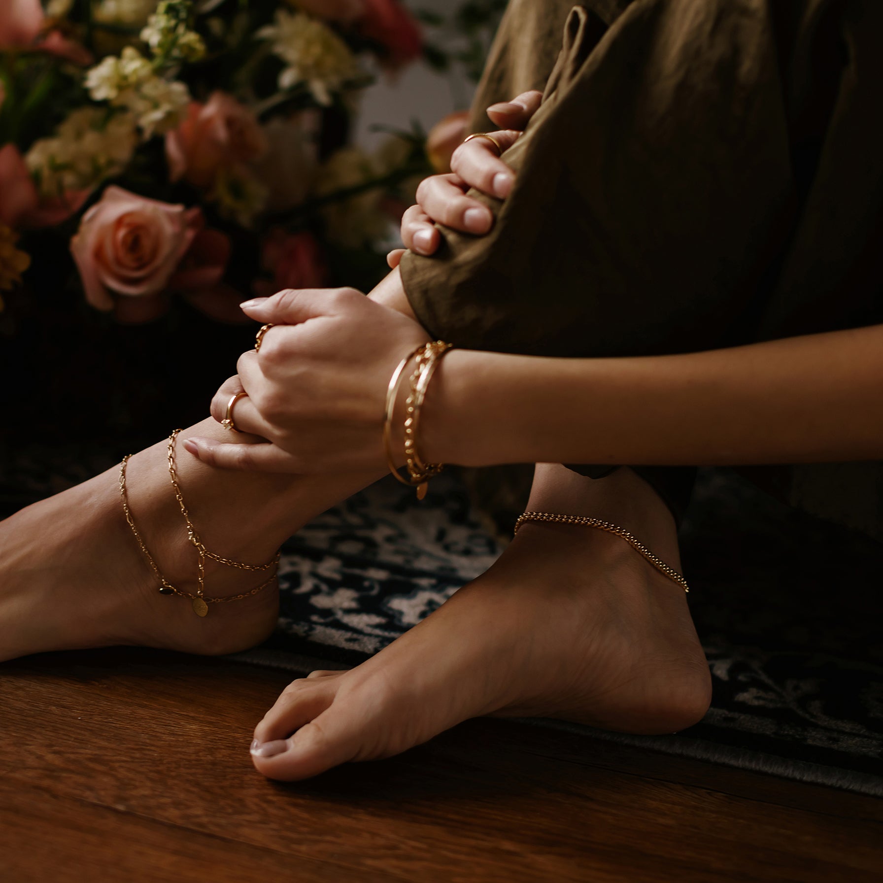 Rayne Anklet - Gold