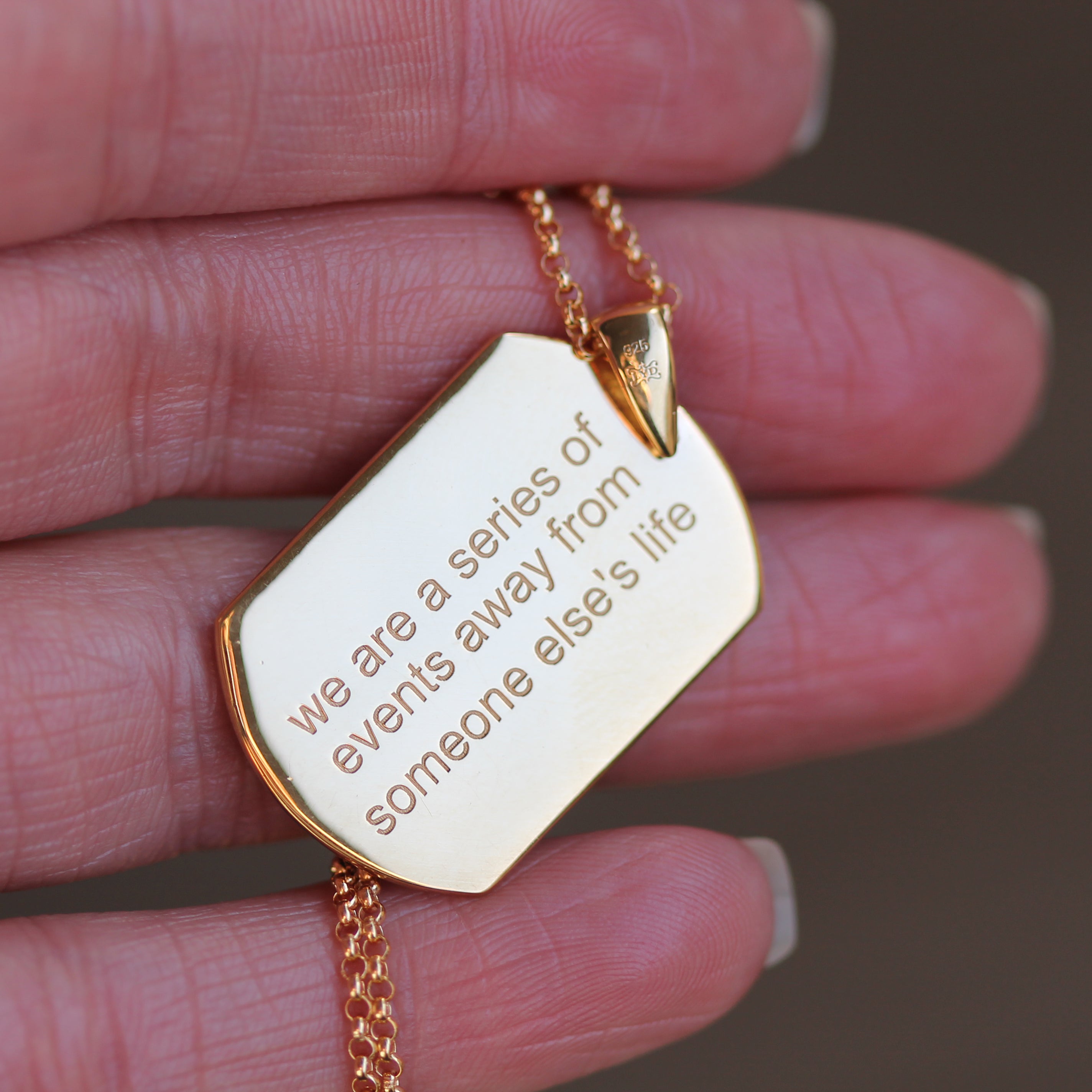 SERIES Necklace - Matte Gold