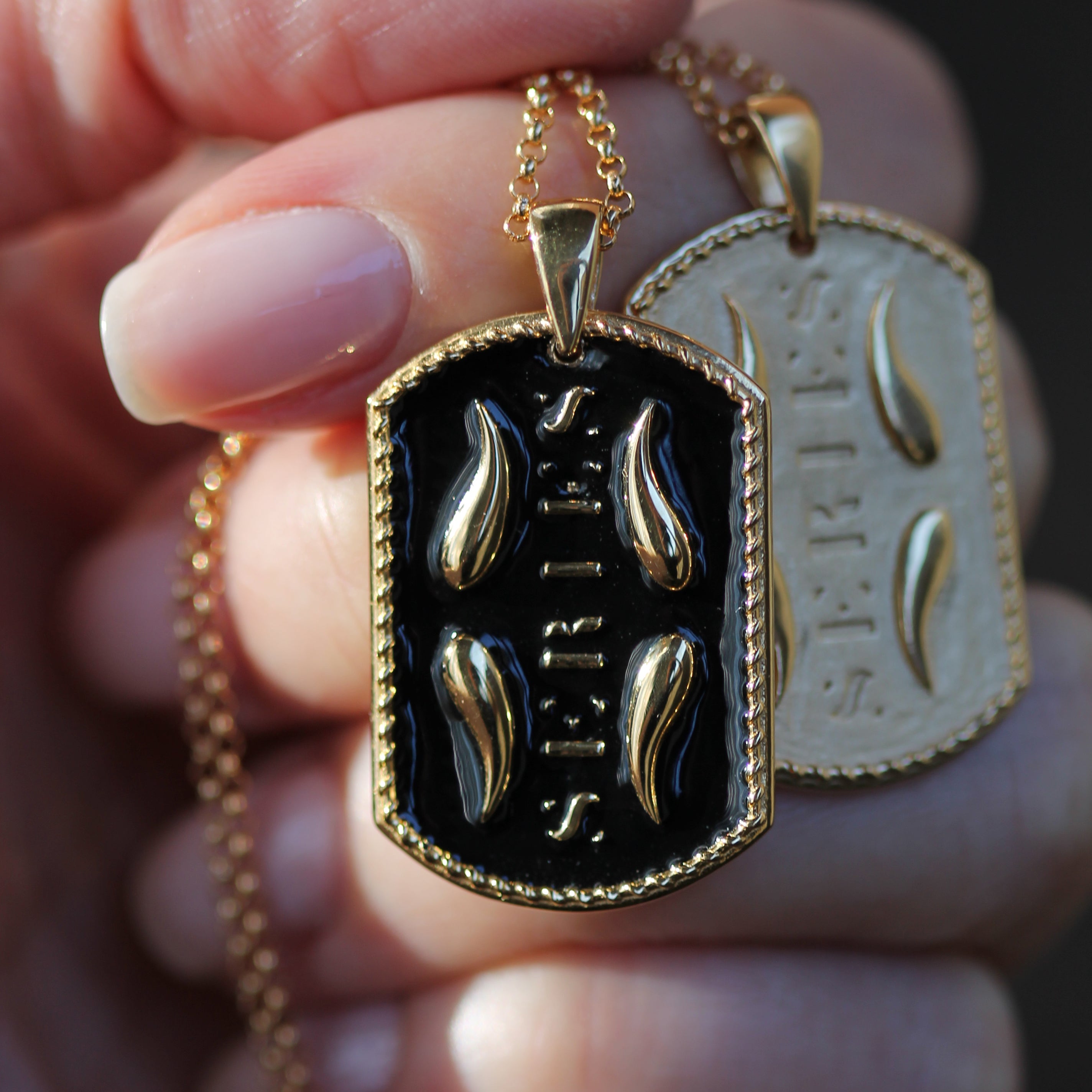 SERIES Necklace - Black & Gold