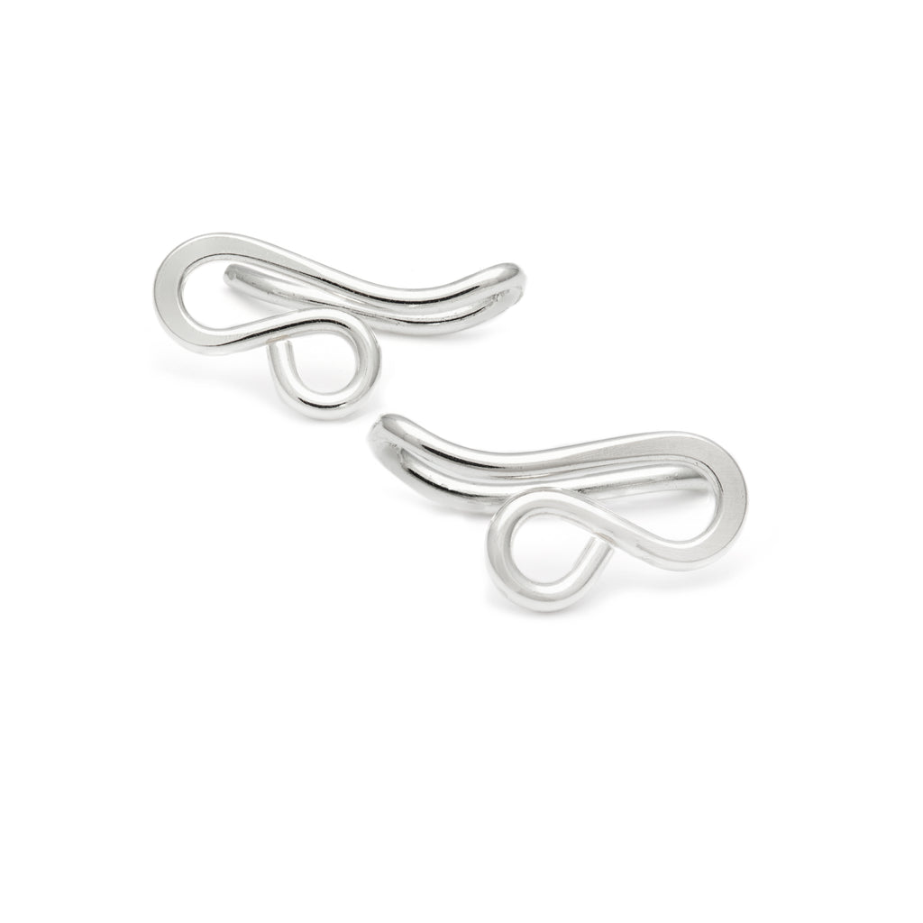 Mini Filigree Ear Climbers - Silver