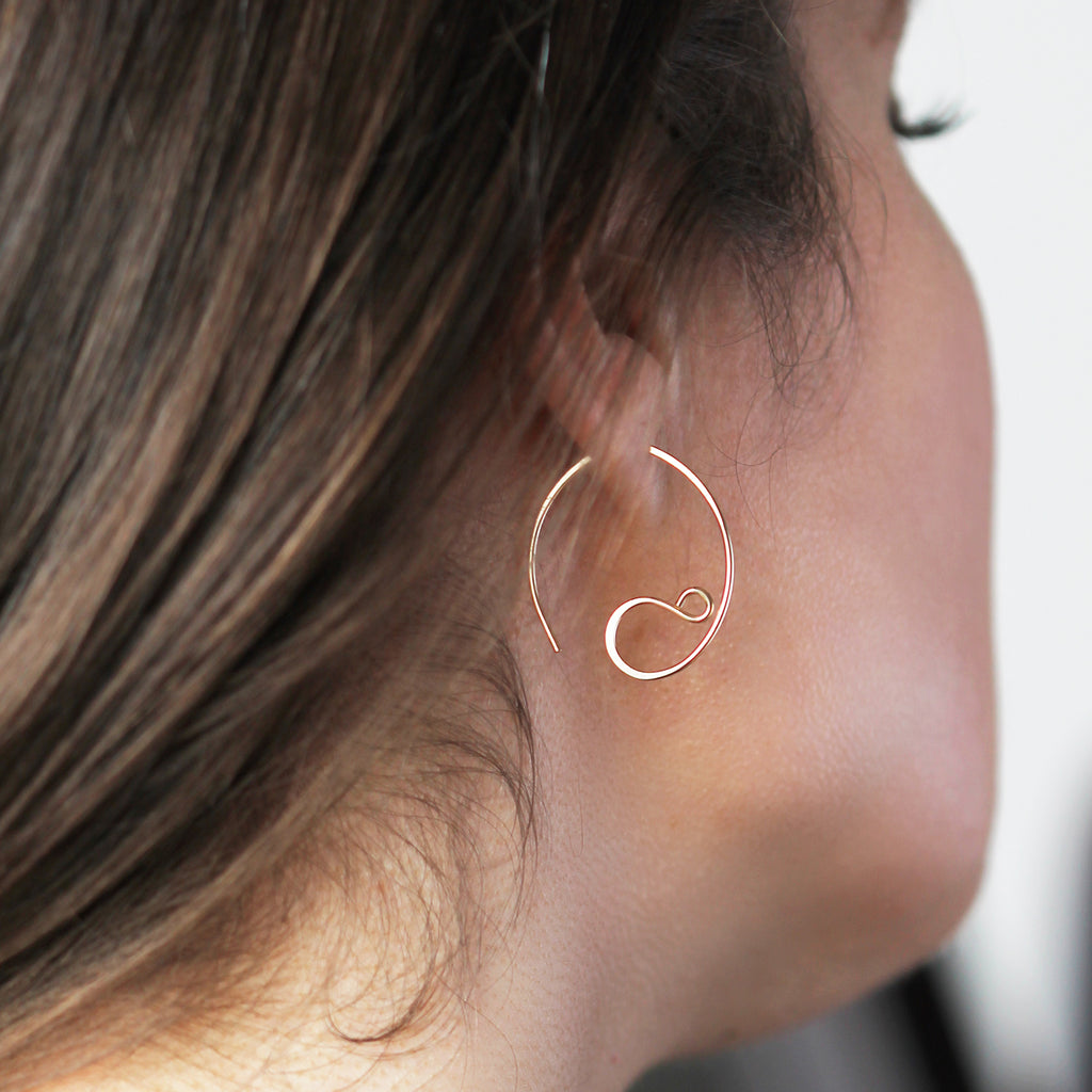 Tinsel Earrings - Gold